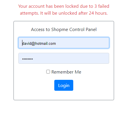 login attempt attempts limit locked security failed