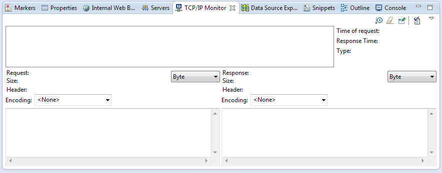 Empty TCP IP Monitor view